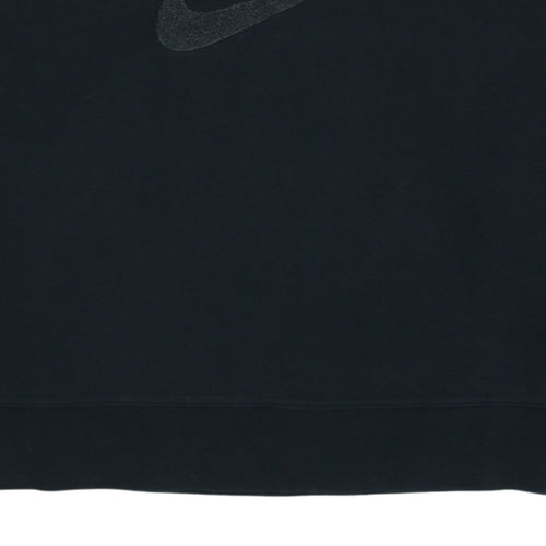 Nike Womens Black XL Pullover Sweatshirt with Logo Crew Neck
