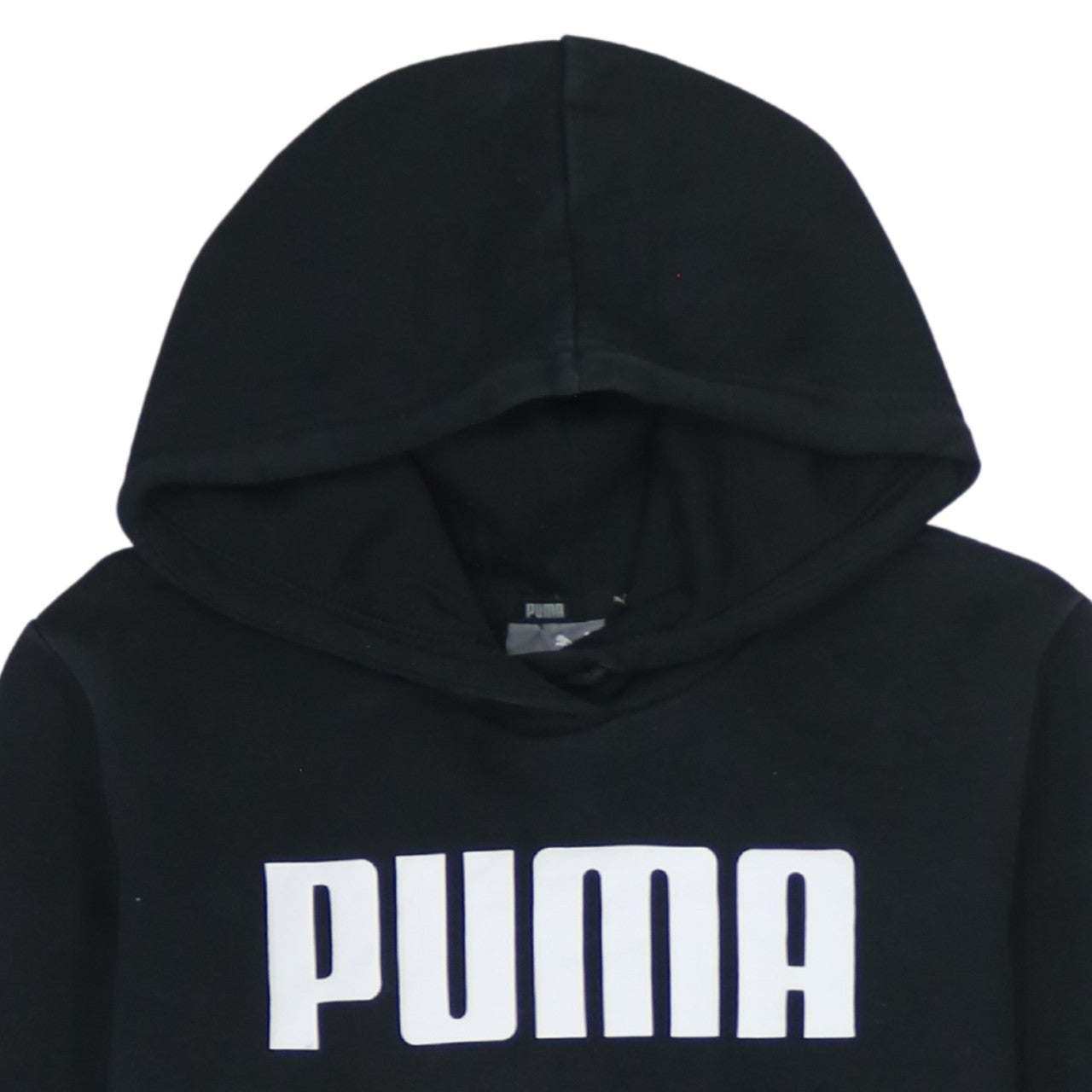 Puma Women Black Pullover Hoodie UK 10 Logo Sportswear