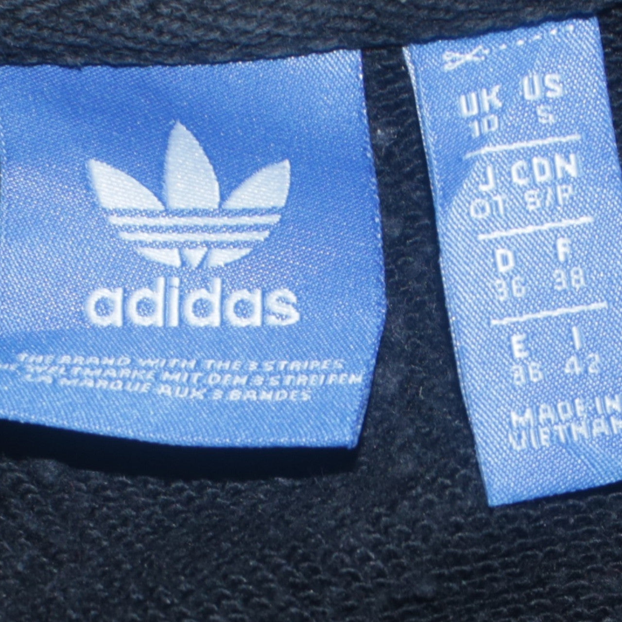 Adidas Women’s Black Cropped Hoodie Size 10 Logo Print Pullover