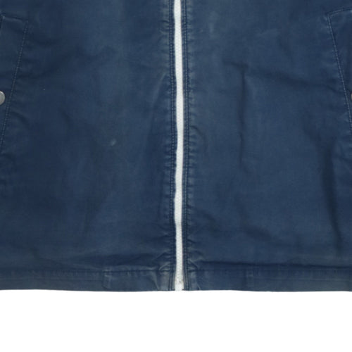 Tommy Jeans Men's Blue 2XL Hooded Full Zip Windbreaker Jacket