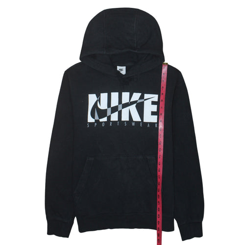 Nike Mens Black Pullover Hoodie Small Sportswear Graphic Print