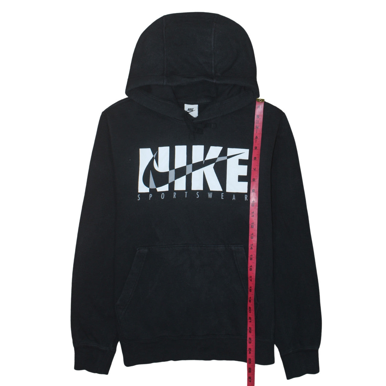 Nike Mens Black Pullover Hoodie Small Sportswear Graphic Print