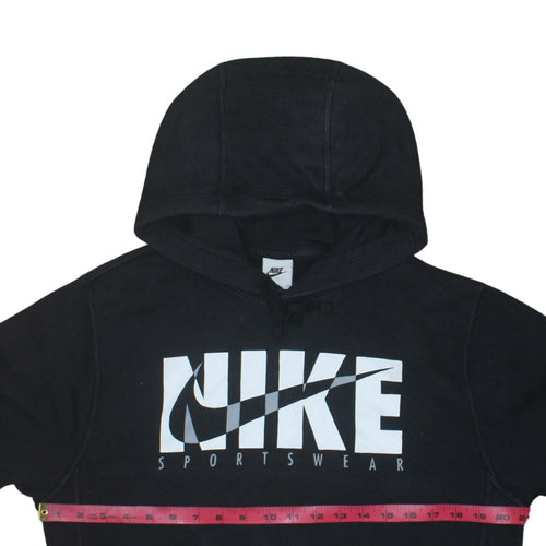 Nike Mens Black Pullover Hoodie Small Sportswear Graphic Print