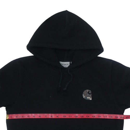Carhartt WIP Men's Black Camouflage Logo Pullover Hoodie S