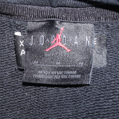 Jordan Men’s Black Pullover Hoodie Medium Embroidered Logo