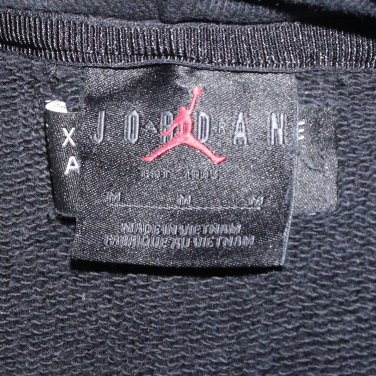 Jordan Men’s Black Pullover Hoodie Medium Embroidered Logo