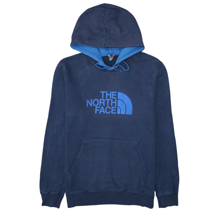 The North Face Men's Blue Pullover Hoodie L Graphic Logo Outdoor