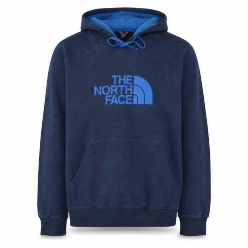 The North Face Men's Blue Pullover Hoodie L Graphic Logo Outdoor