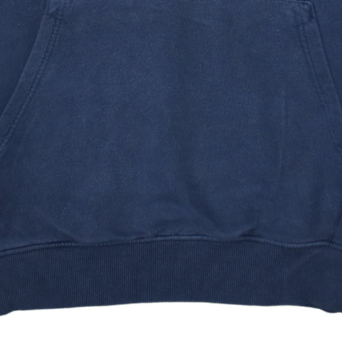 The North Face Men's Blue Pullover Hoodie L Graphic Logo Outdoor