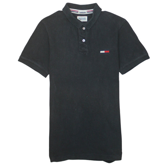 Tommy Hilfiger Men's Black Cotton Polo Shirt Size M