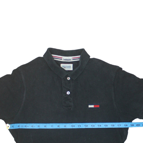 Tommy Hilfiger Men's Black Cotton Polo Shirt Size M