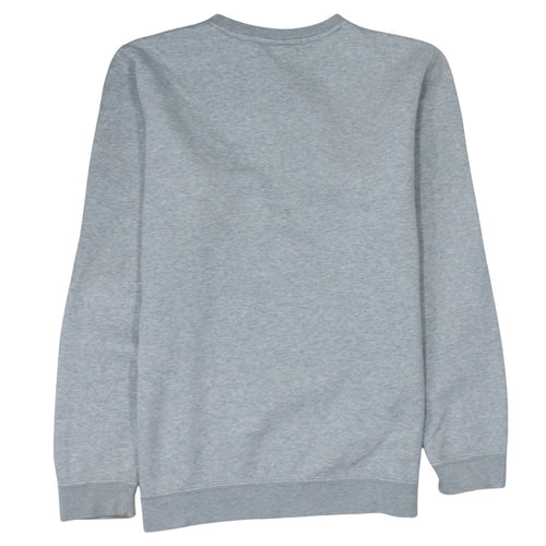 Nike Men's Grey Pullover Sweatshirt M Crew Neck Fleece Regular Fit