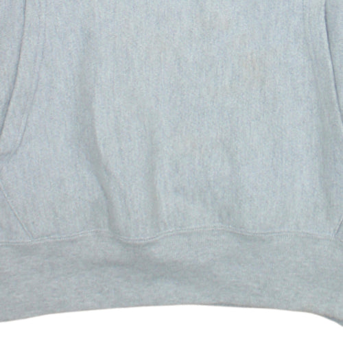 Champion Men's Grey Small Pullover Hoodie with Logo