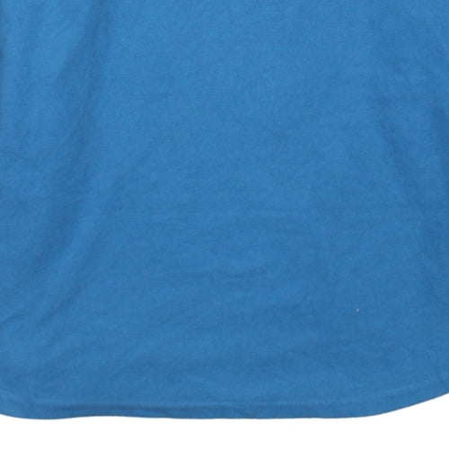 Nike Men's Blue Fleece 1/4 Zip Pullover Sweatshirt L Regular Fit