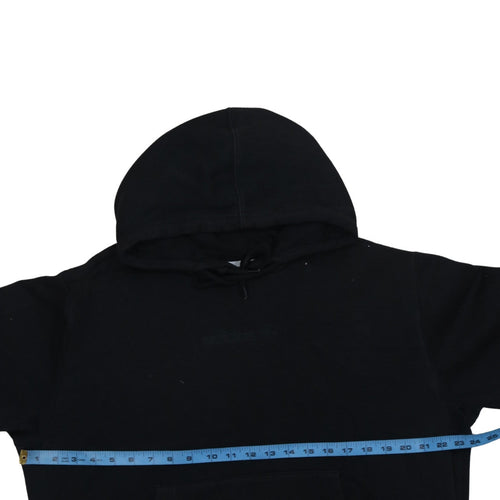 Adidas Women Black Small Pullover Hoodie Cotton Blend Casual