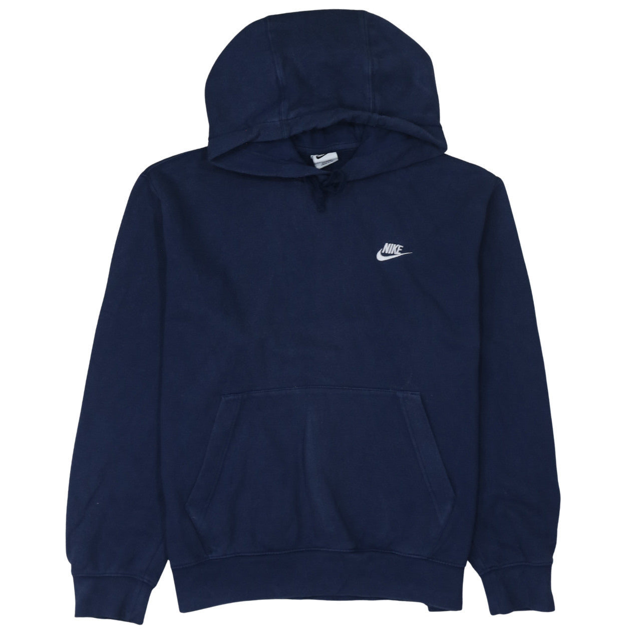 Nike Men's Blue Pullover Hoodie M Regular Fit Fleece Logo Sweatshirt
