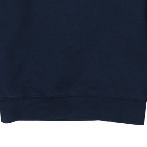 Tommy Hilfiger Men Blue Crew Neck Logo Tape Sweatshirt Size S