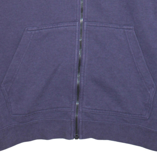 Nike Women Purple Full Zip Hoodie Size M Cotton Blend Casual