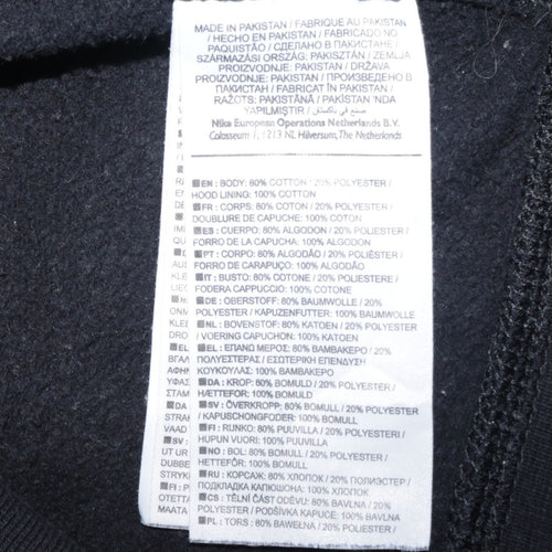 Nike Men's Black Pullover Hoodie Small Regular Fit Fleece Sweatshirt