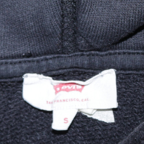 Levi's Men's Black Pullover Hoodie Small Regular Fit Logo Design