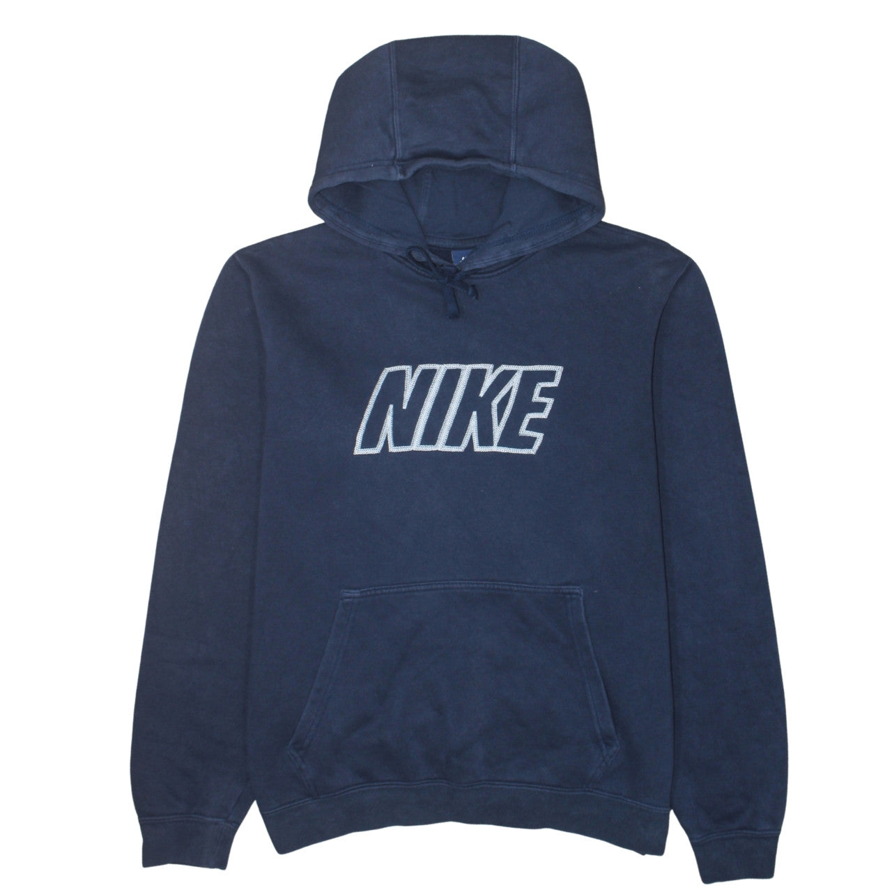 Nike Men's Blue Pullover Hoodie M Logo Fleece Sweatshirt