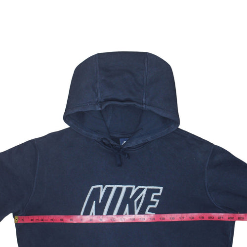 Nike Men's Blue Pullover Hoodie M Logo Fleece Sweatshirt