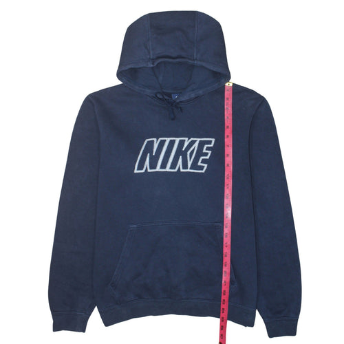 Nike Men's Blue Pullover Hoodie M Logo Fleece Sweatshirt