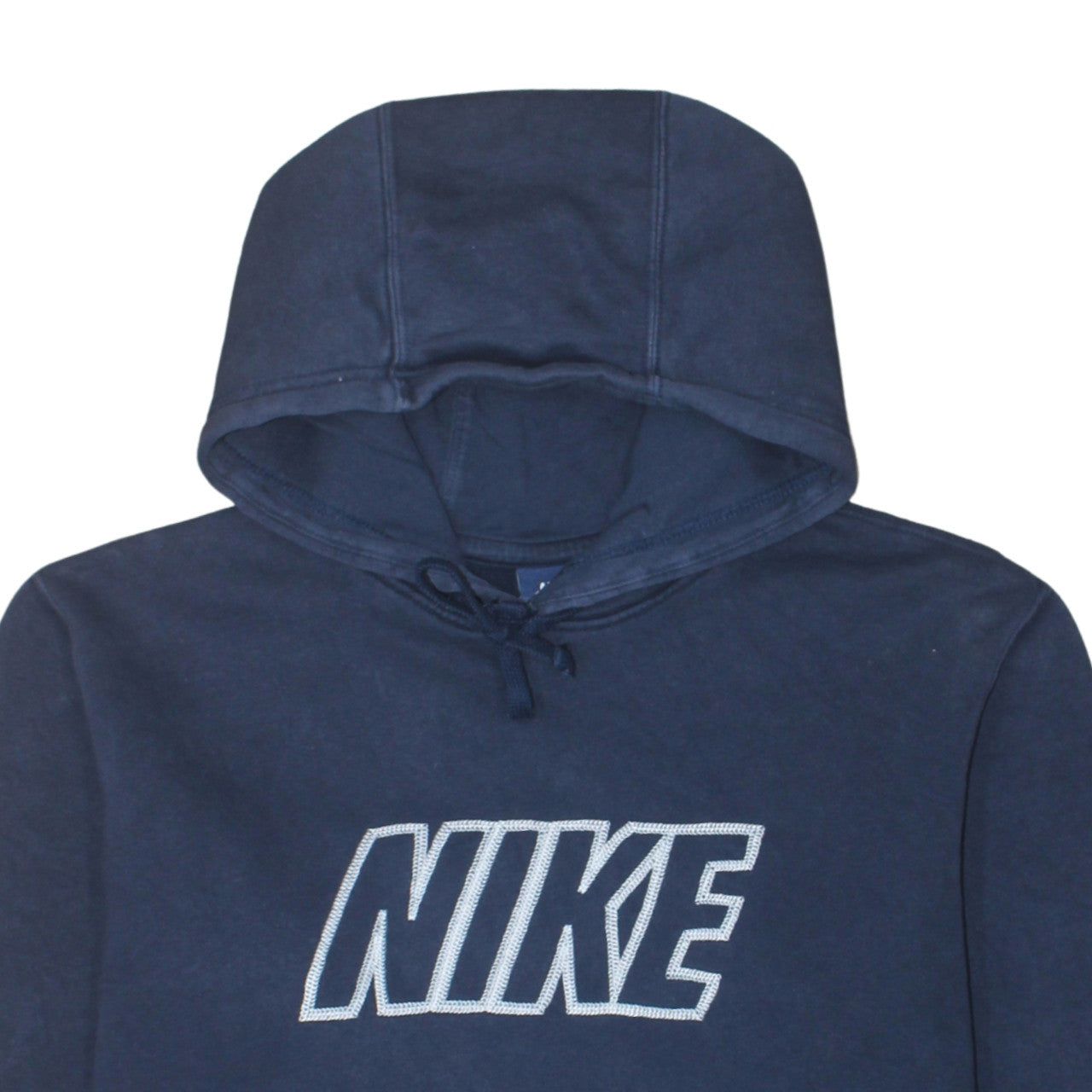 Nike Men's Blue Pullover Hoodie M Logo Fleece Sweatshirt