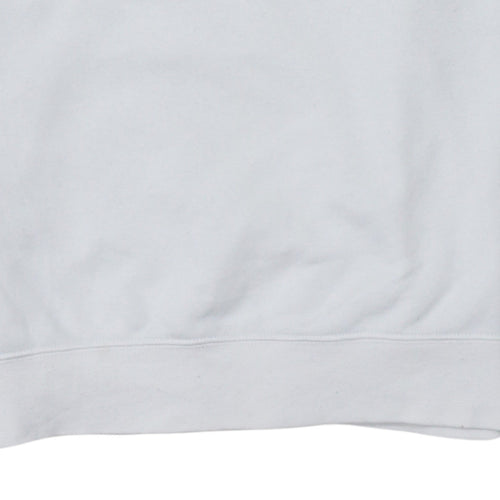 Nike Men's White Crew Neck Pullover Sweatshirt Small