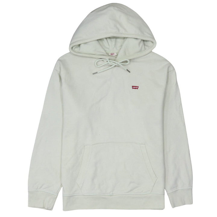 Levi's Men's White Pullover Hoodie Medium Regular Fit Logo
