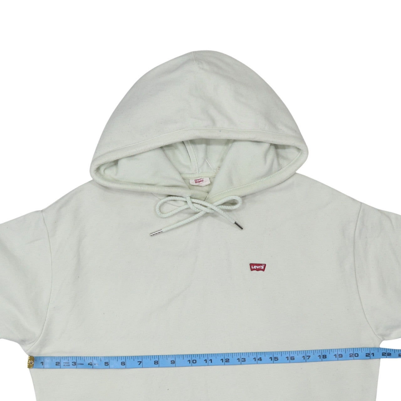 Levi's Men's White Pullover Hoodie Medium Regular Fit Logo