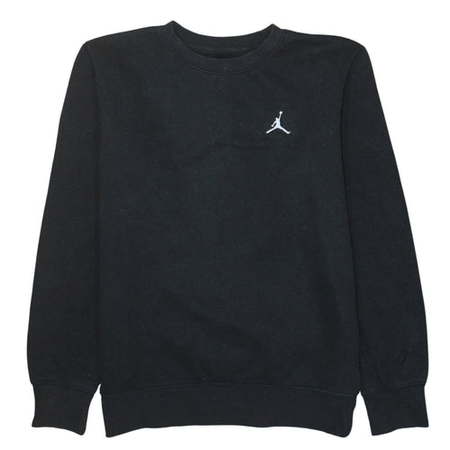 Jordan Boys Black Fleece Crew Neck Pullover Sweatshirt 14 Years