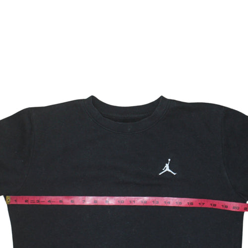 Jordan Boys Black Fleece Crew Neck Pullover Sweatshirt 14 Years