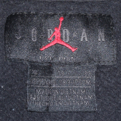 Jordan Boys Black Fleece Crew Neck Pullover Sweatshirt 14 Years