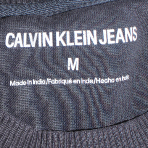 Calvin Klein Jeans Men’s Black Logo Sweatshirt M Regular Fit