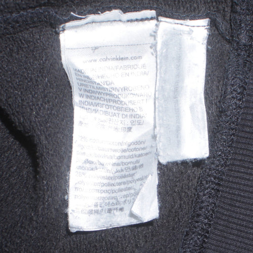 Calvin Klein Jeans Men’s Black Logo Sweatshirt M Regular Fit