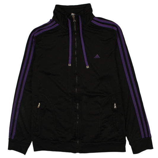 Adidas Women’s Black Track Jacket Size 16 Full Zip Sportswear