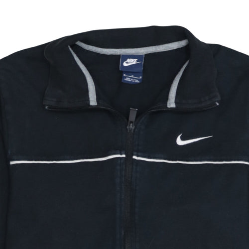 Nike Men's Black Medium Track Jacket Full Zip Athletic Top