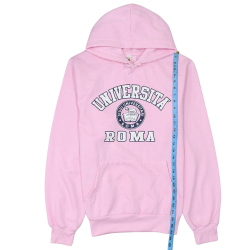 Italia Womens Pink Università Roma Pullover Hoodie XL Casual