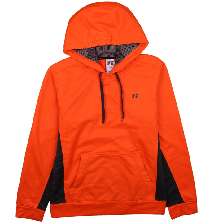 Russell Men's Orange Pullover Hoodie Small Regular Fit Fleece