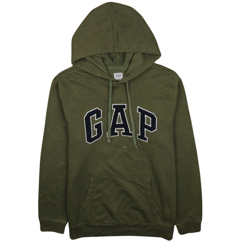GAP Men’s Green Pullover Hoodie L Logo Fleece Sweatshirt