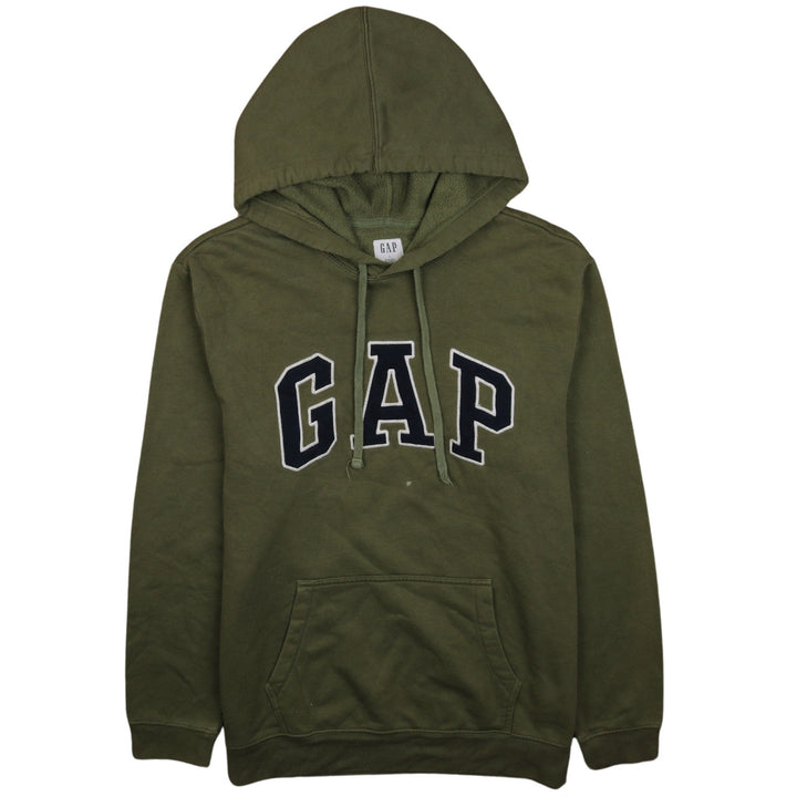 GAP Men’s Green Pullover Hoodie L Logo Fleece Sweatshirt