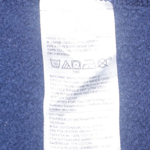 GAP Girls Blue Sequin Logo Full Zip Hoodie - 12 Years