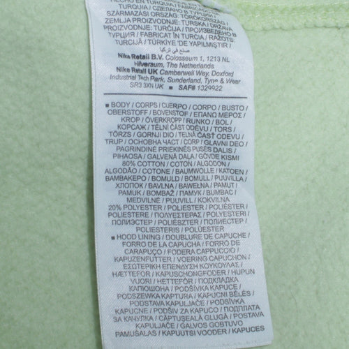 Nike Men's Green XS Pullover Hoodie Fleece Sweatshirt