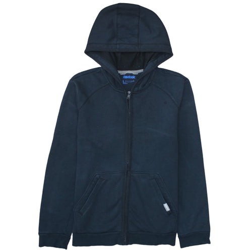 Reebok Men’s Blue Full Zip Hoodie L Regular Fit Fleece Sweatshirt