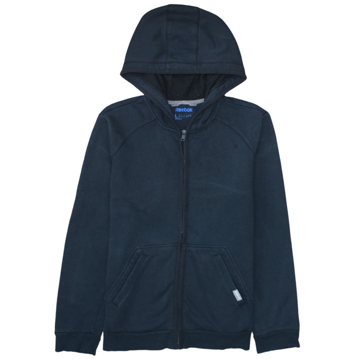 Reebok Men’s Blue Full Zip Hoodie L Regular Fit Fleece Sweatshirt