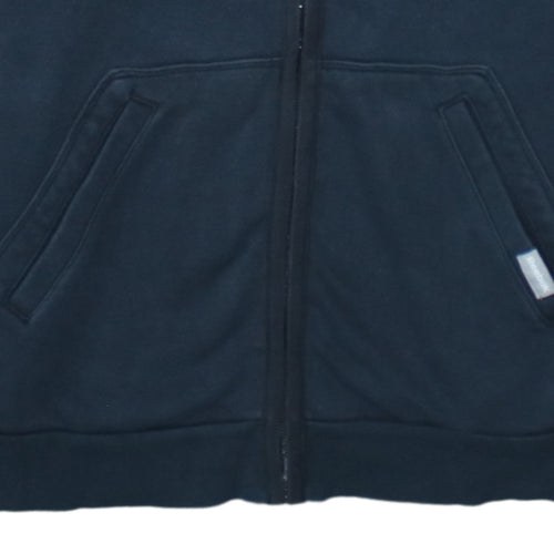 Reebok Men’s Blue Full Zip Hoodie L Regular Fit Fleece Sweatshirt
