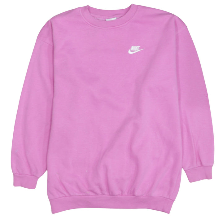 Nike Girls Pink XL Pullover Crew Neck Fleece Sweatshirt
