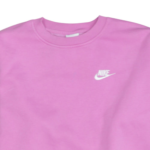 Nike Girls Pink XL Pullover Crew Neck Fleece Sweatshirt