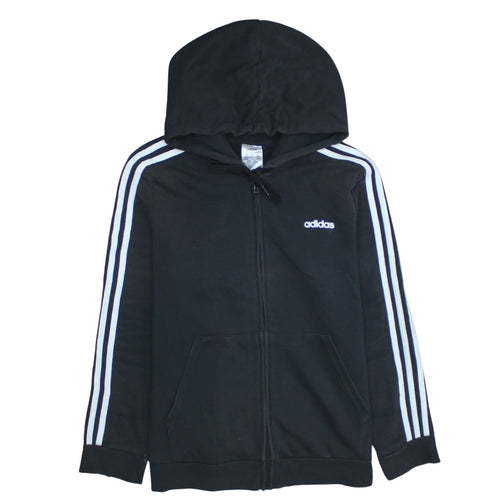 Adidas Womens Black Full Zip Hoodie XL 20-22 Hooded Sweatshirt